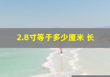 2.8寸等于多少厘米 长